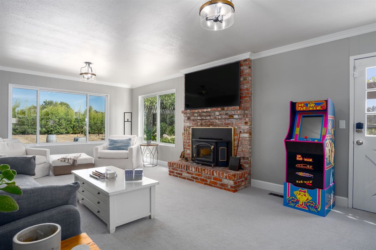 Have a blast with a game on our full-size PacMan machine!