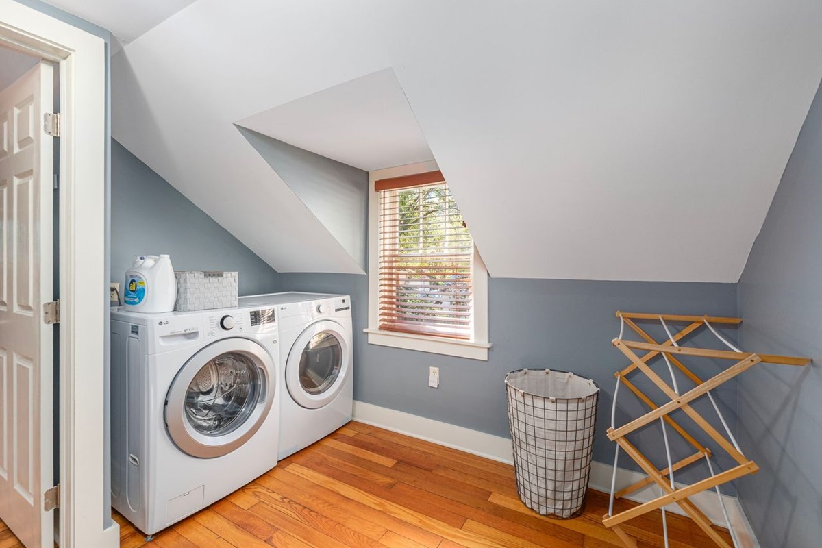 Laundry machines are available for guest use, with laundry detergent provided.