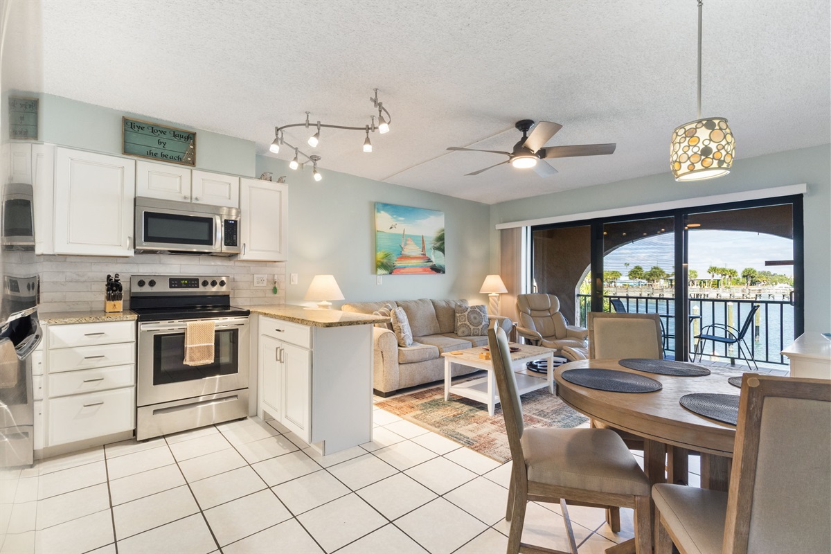 Kitchen is fully stocked (just bring food!)