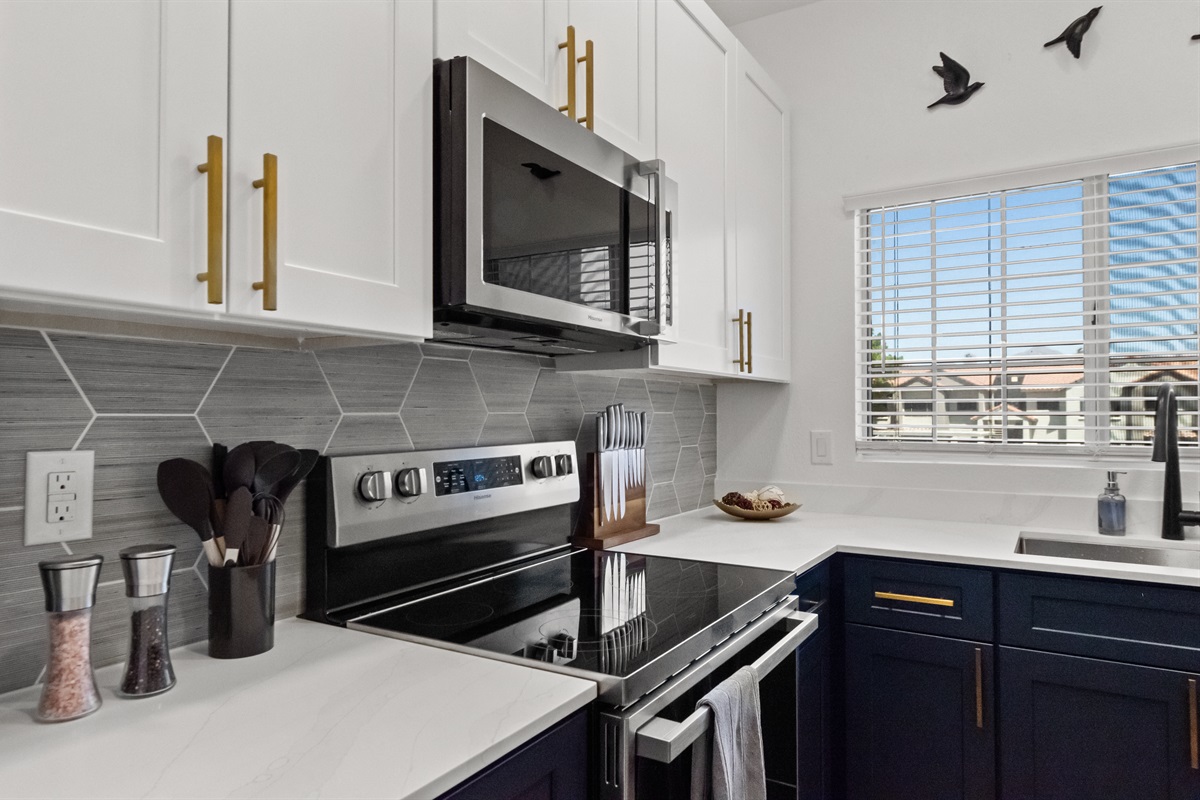 Vacation rental with a fully stocked kitchen