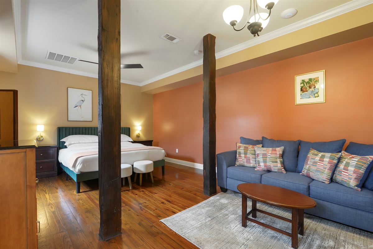 Queen Sleeper Sofa within the attached living space