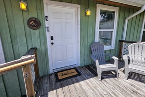 Private Front Porch (in back of building)