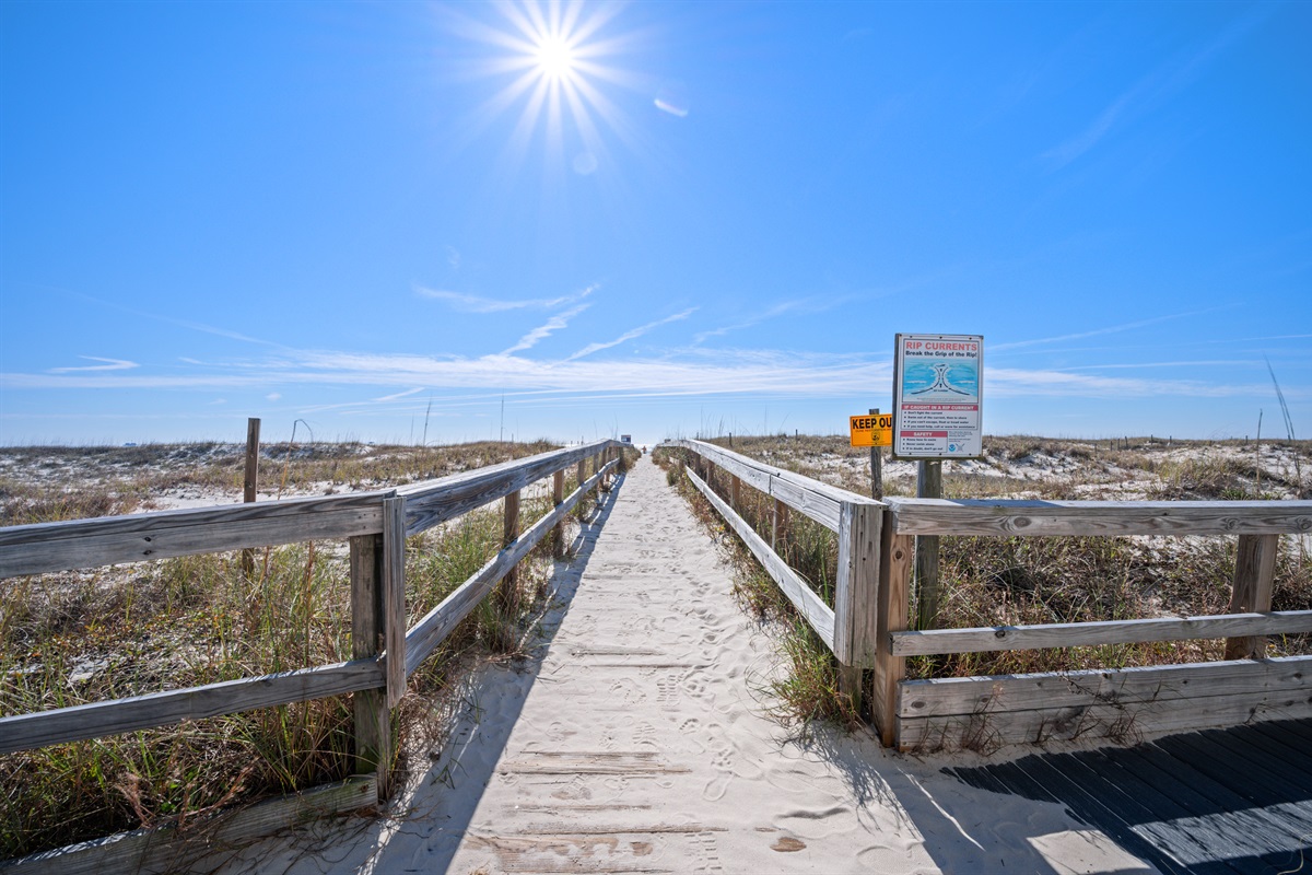 boardwalk to beach