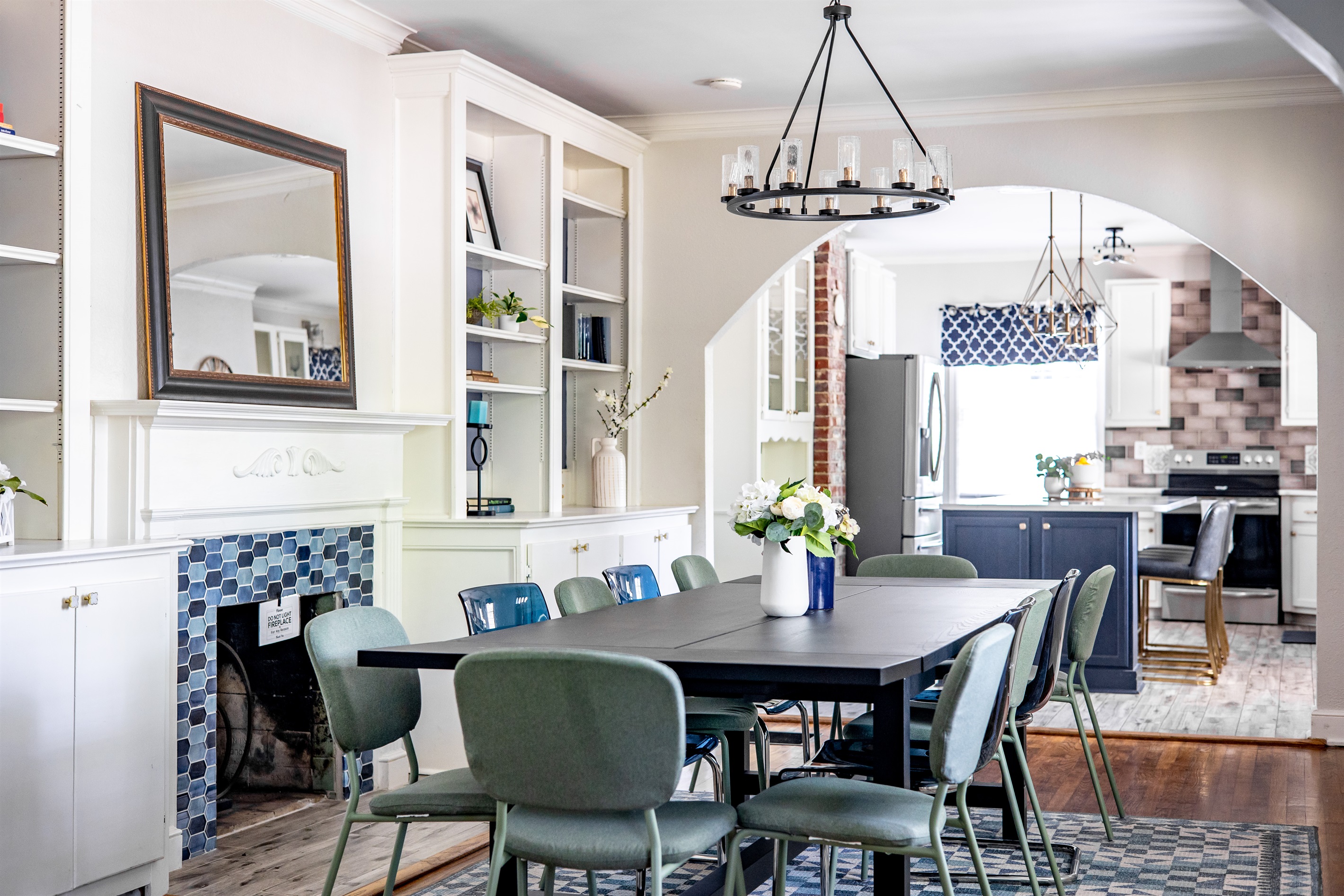 Dining room and kitchen 