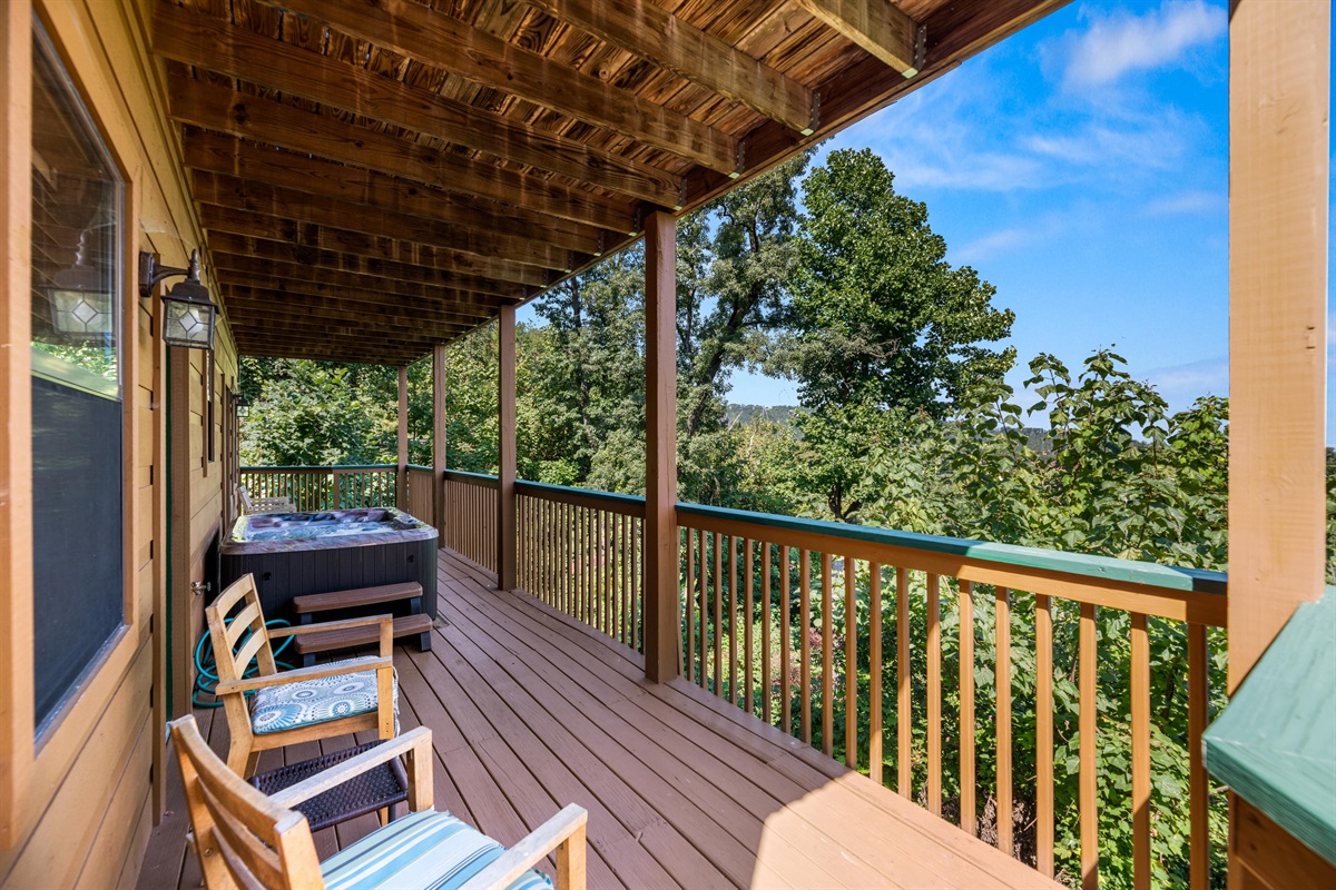 Relax on the deck or in the hot tub!