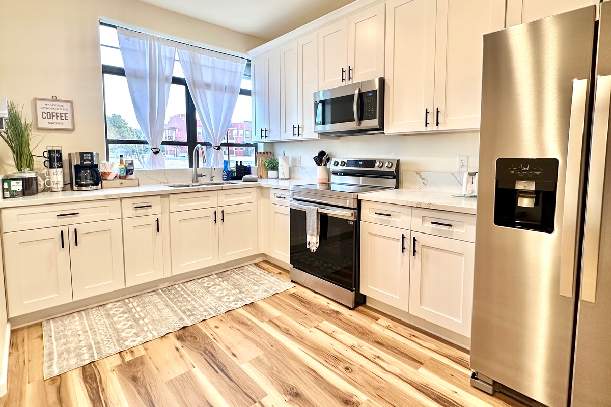 Large, open and newly renovated kitchen