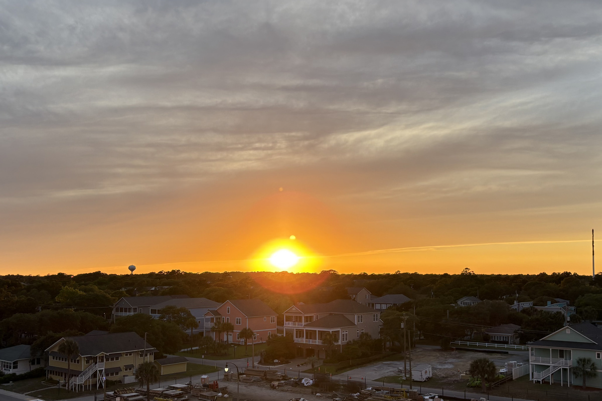 Sunset from your front door.