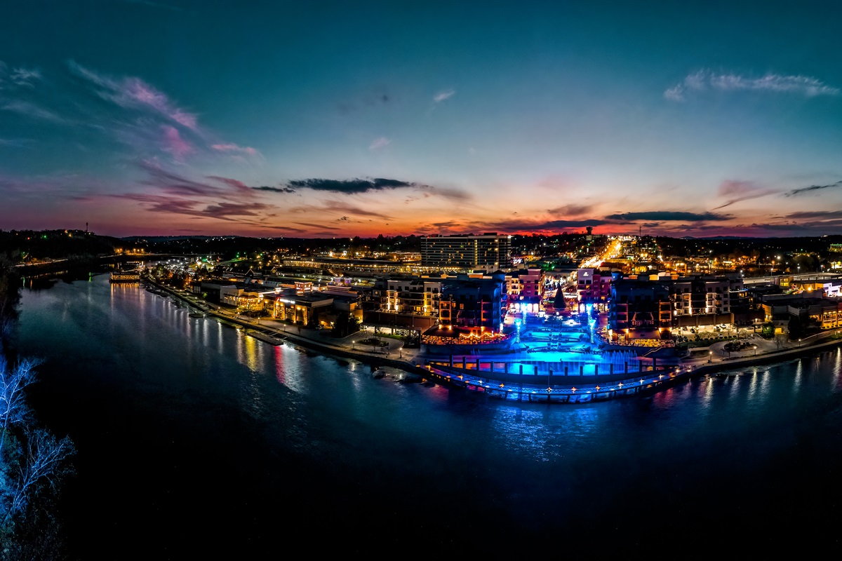 Branson Landing is just a quick 5-minute drive from your cabin retreat