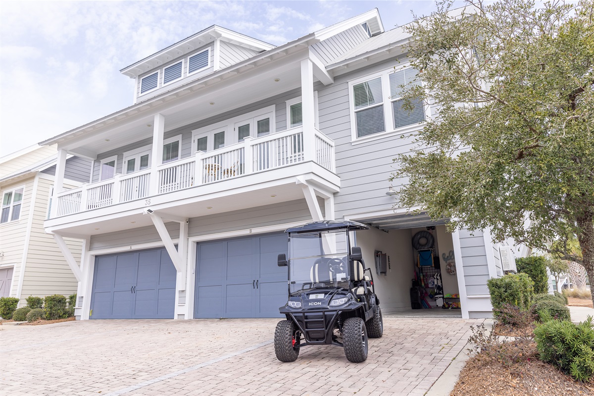 Golf Cart & Garage