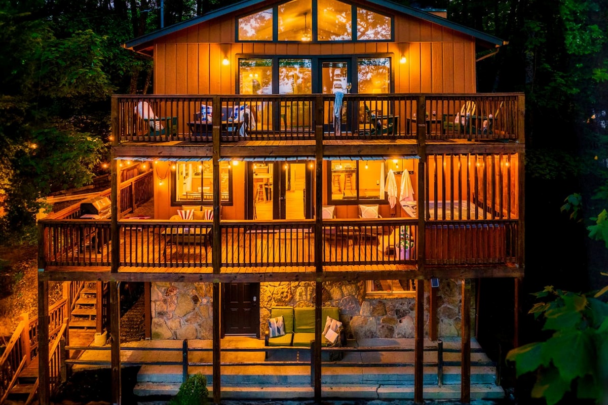 Chalet Zermatt, your dreamy Smoky Mountains retreat — in Gatlinburg's ideally located Chalet Village community. A 5-bedroom cabin full of amenities, living spaces & entertainment!