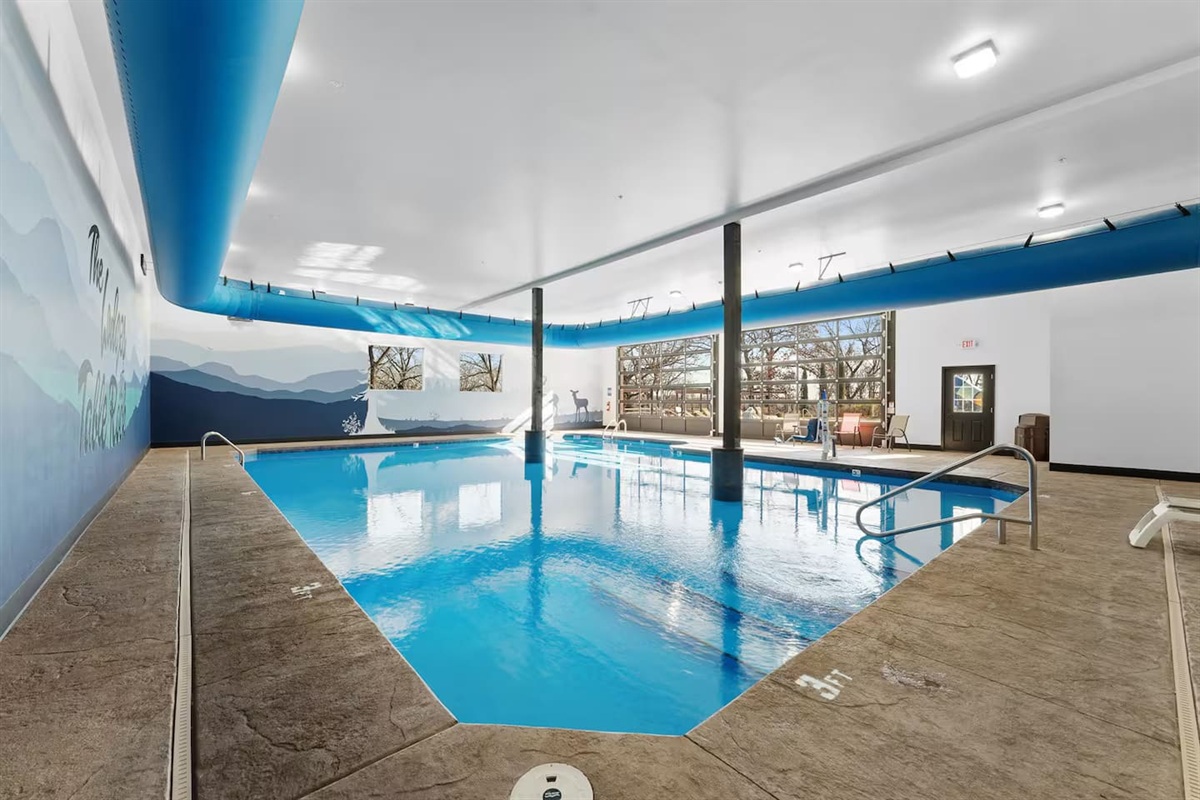 Year-round Indoor Heated Swimming Pool located within the Crowne View community