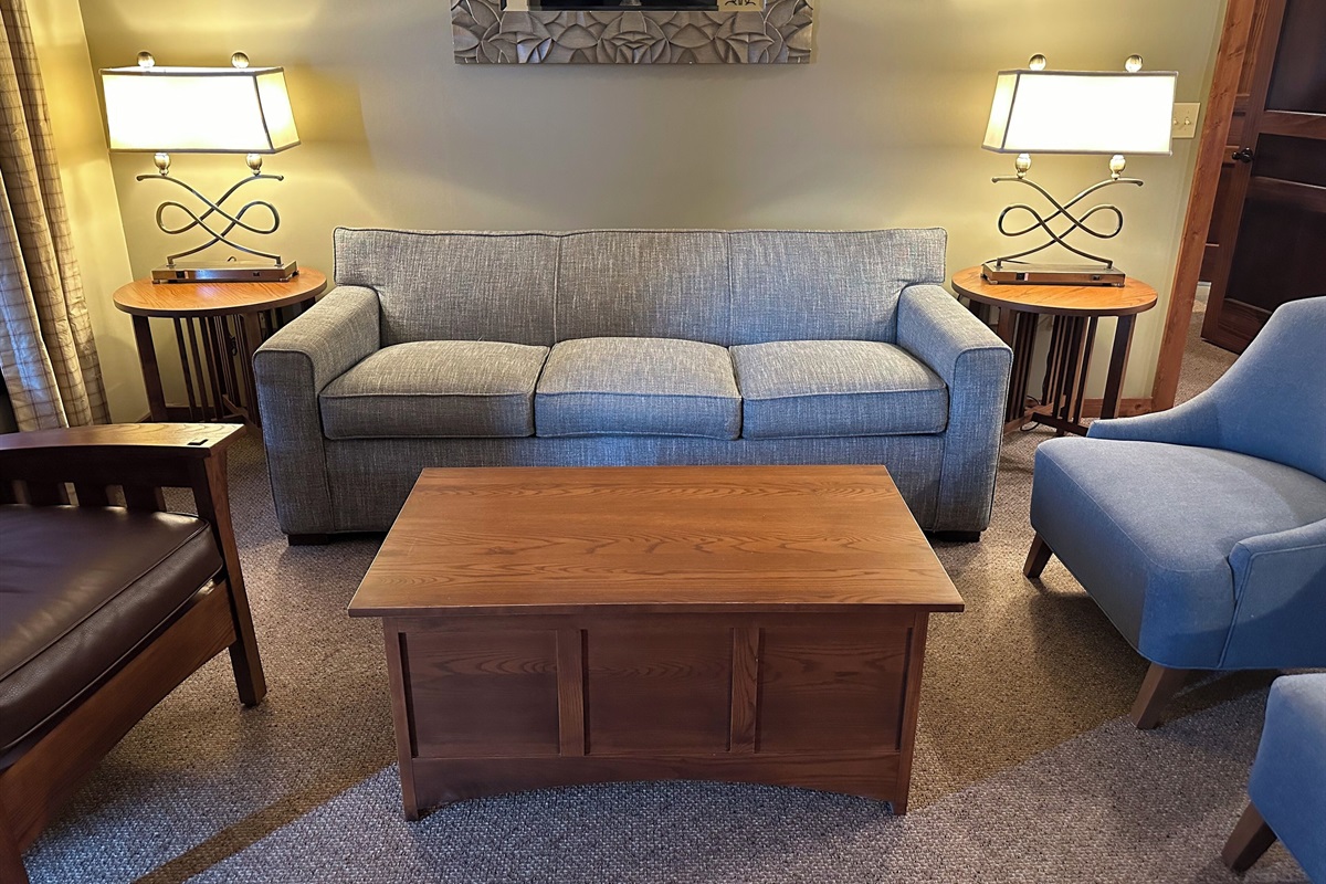 Brand new Sleeper sofa with extra thick mattress
