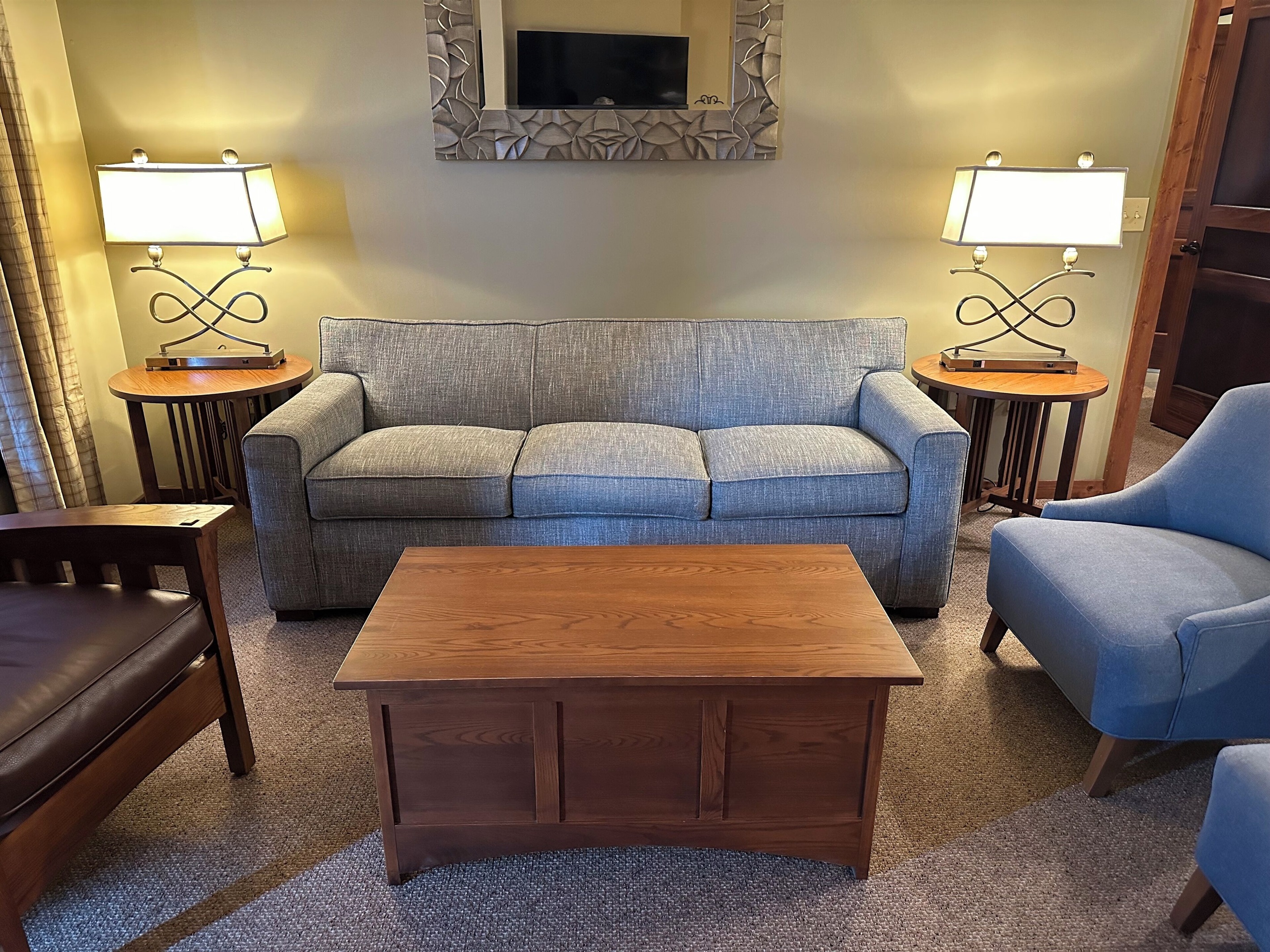 Brand new Sleeper sofa with extra thick mattress
