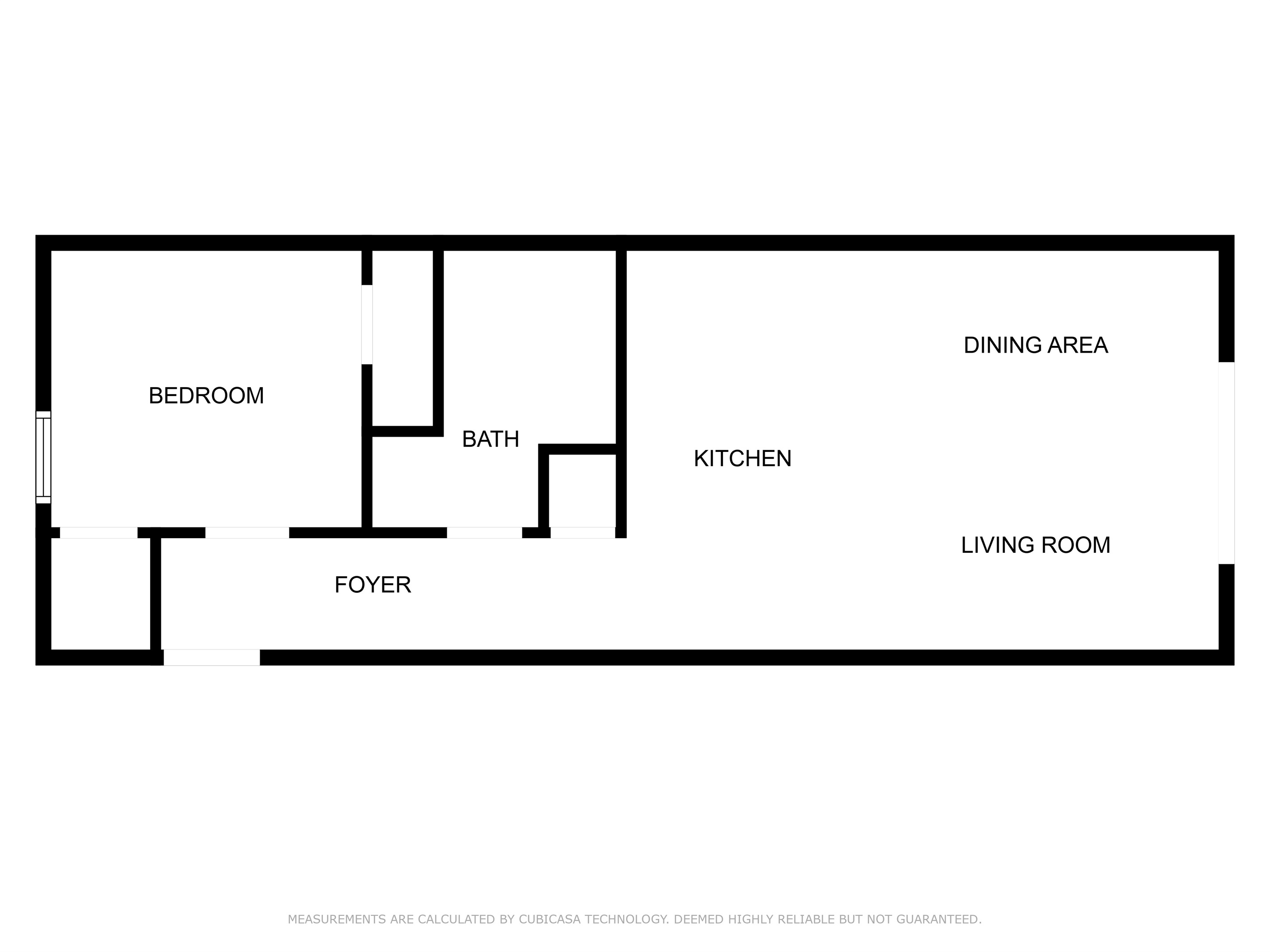 Floor Plan for Unit 106