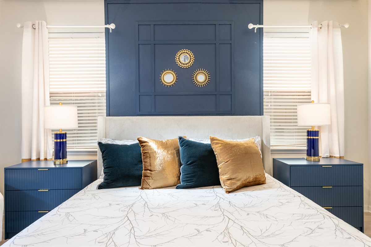 Relax in a comfortable memory foam mattress