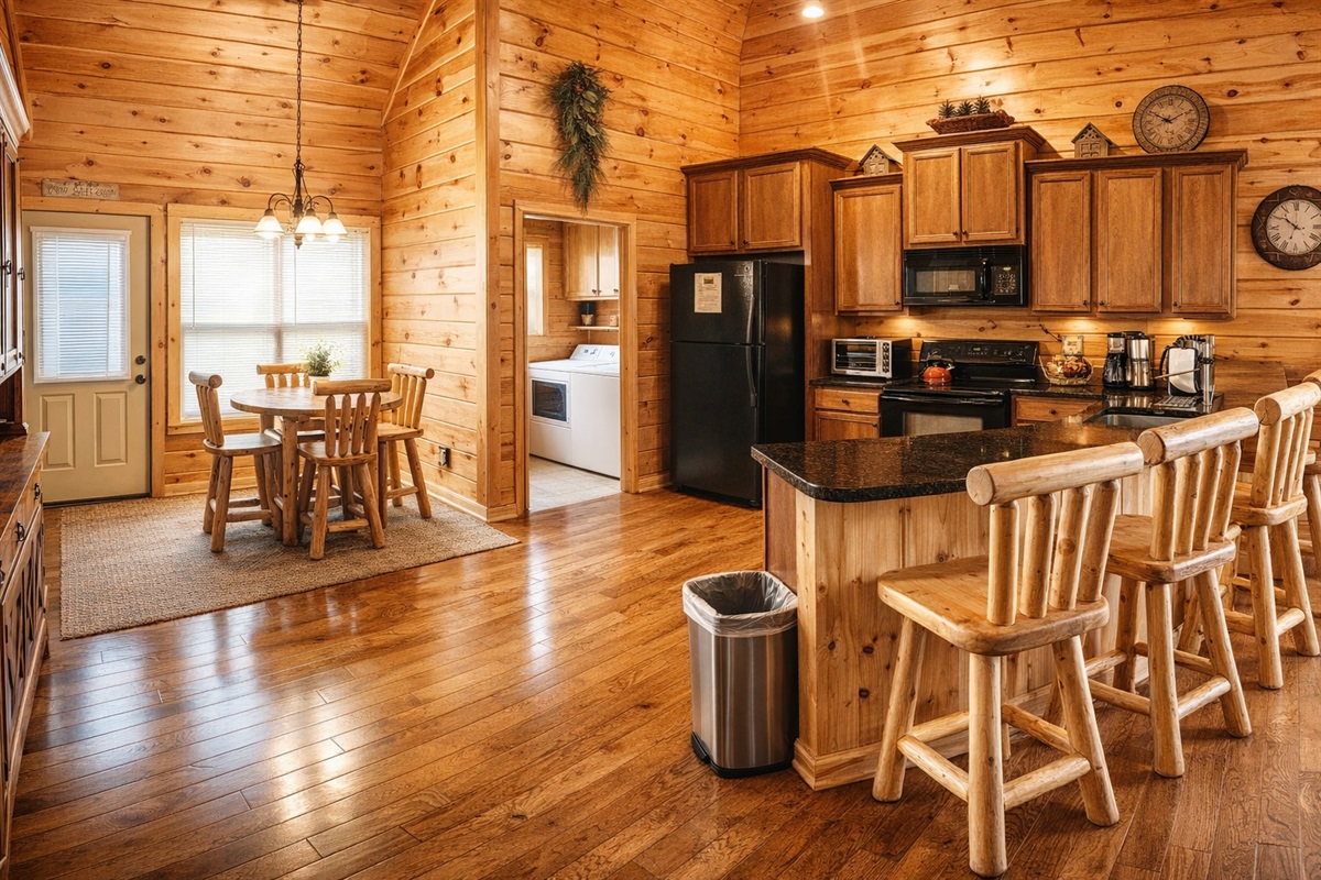 Open Kitchen with Breakfast Nook