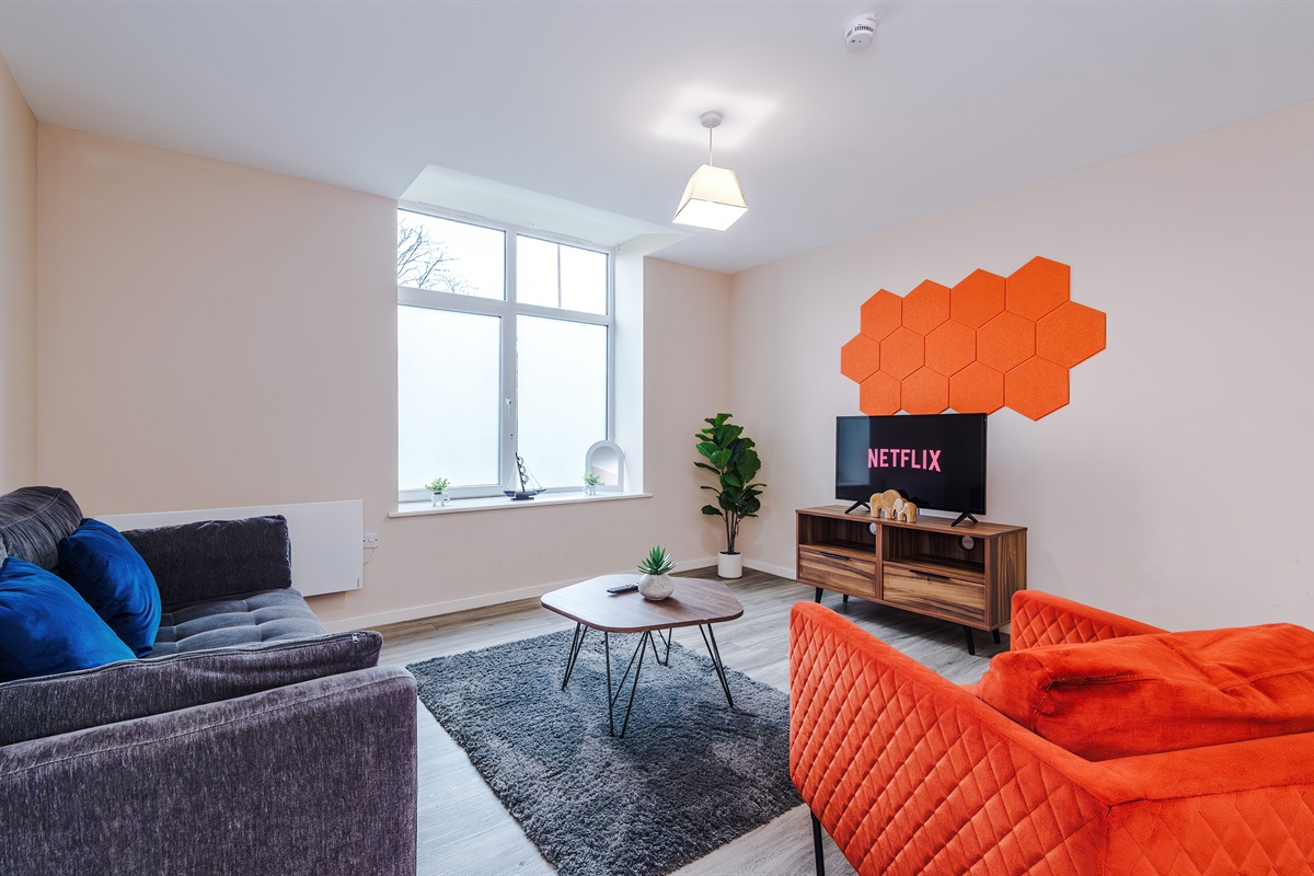 The spacious, modern & airy lounge benefits great space, comfortable sofa & chair, with a smart TV with streaming services. Fast free WiFi throughout  