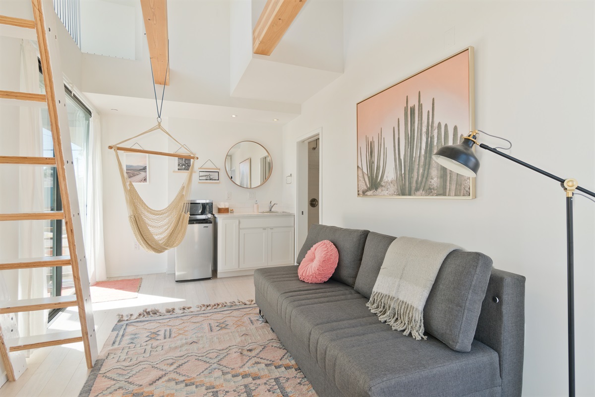 First Floor Suite with fold-down couch