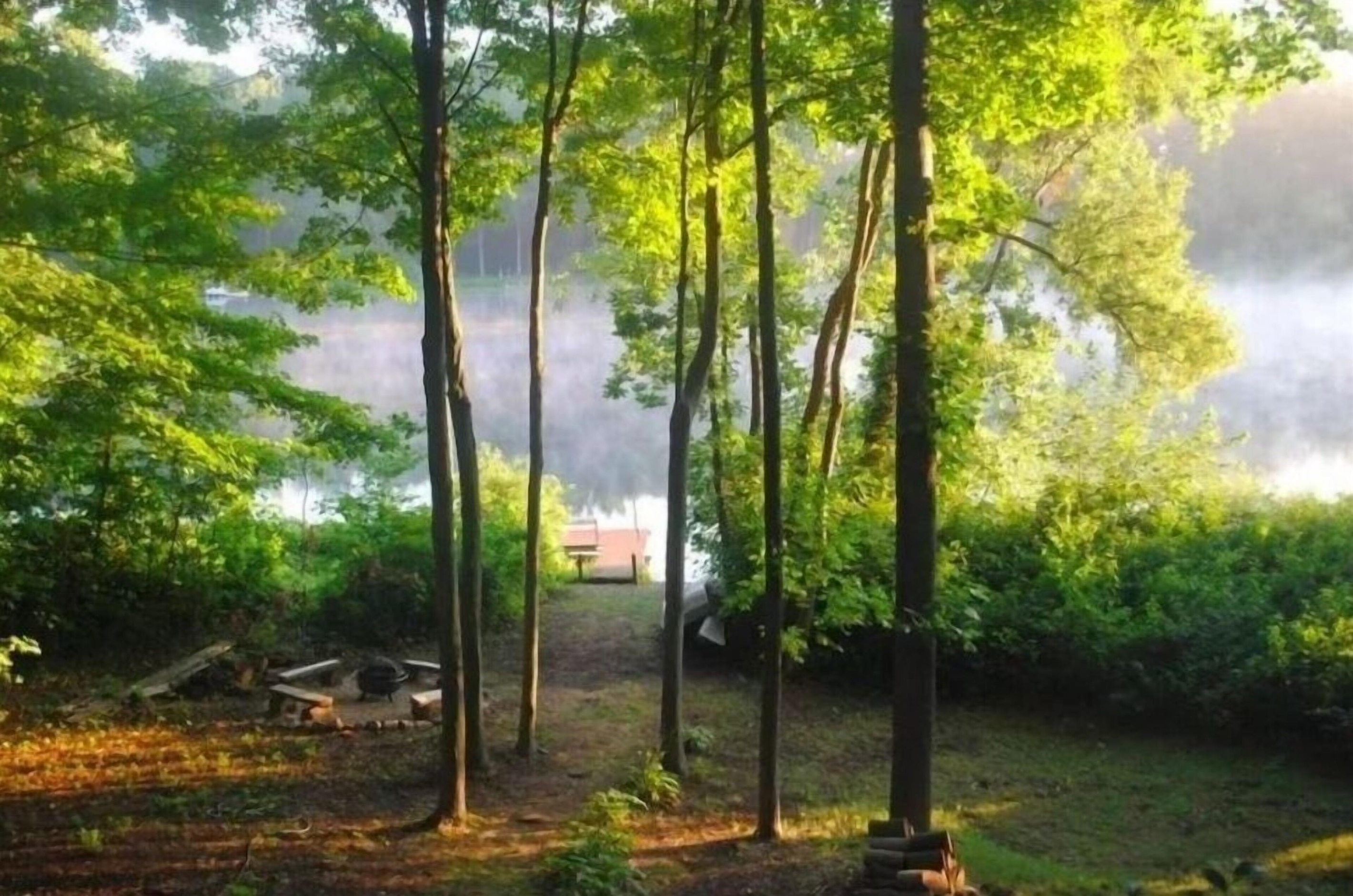 View from house and hot tub
