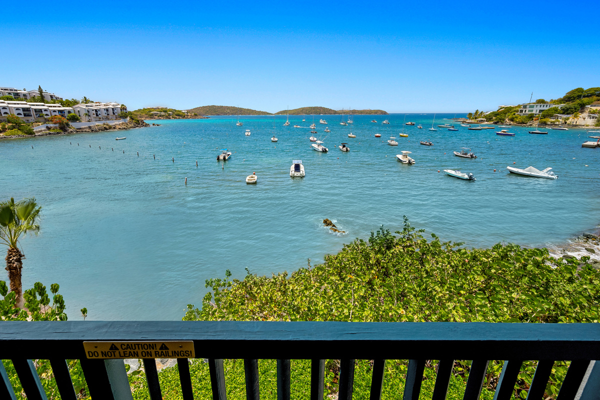 Take in panoramic views of the sparkling Caribbean Sea from your private balcony.