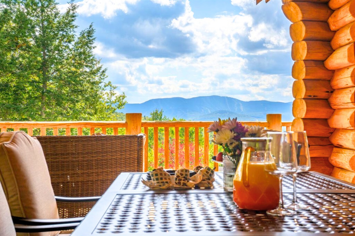 Enjoy fresh air, drinks, and relaxation.