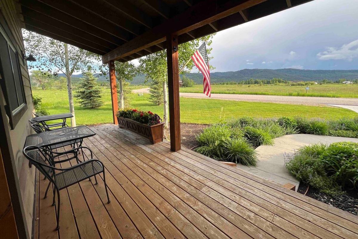 Southeast view from the front porch 