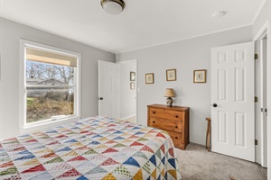 Bedroom bed foot with great view