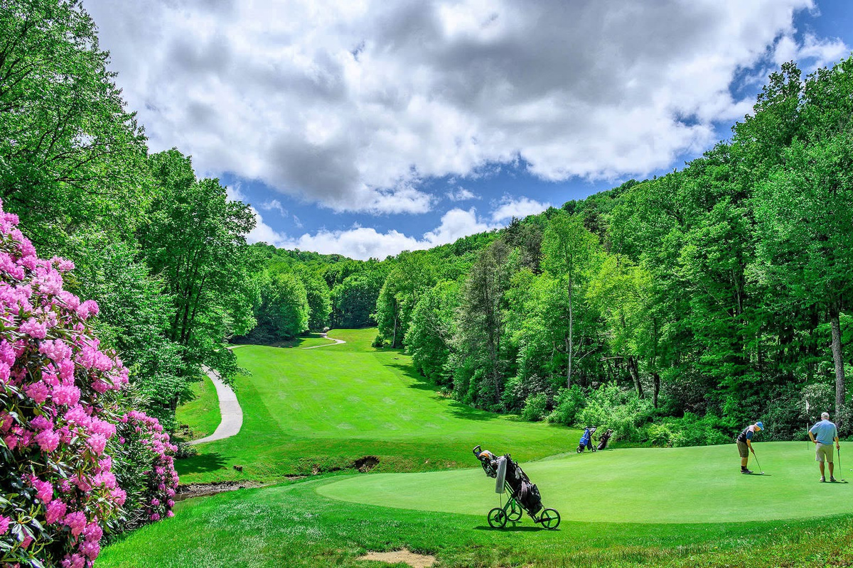 Golf some of the Top North Carolina Golf Courses within 11 miles of WishYouWereHere7Devils! NC is a premier golf destination, with historic designs & also modern courses: Diamond Creek, Grandfather, Elk River, Linville, Hound Ears & Blowing Rock Clubs.