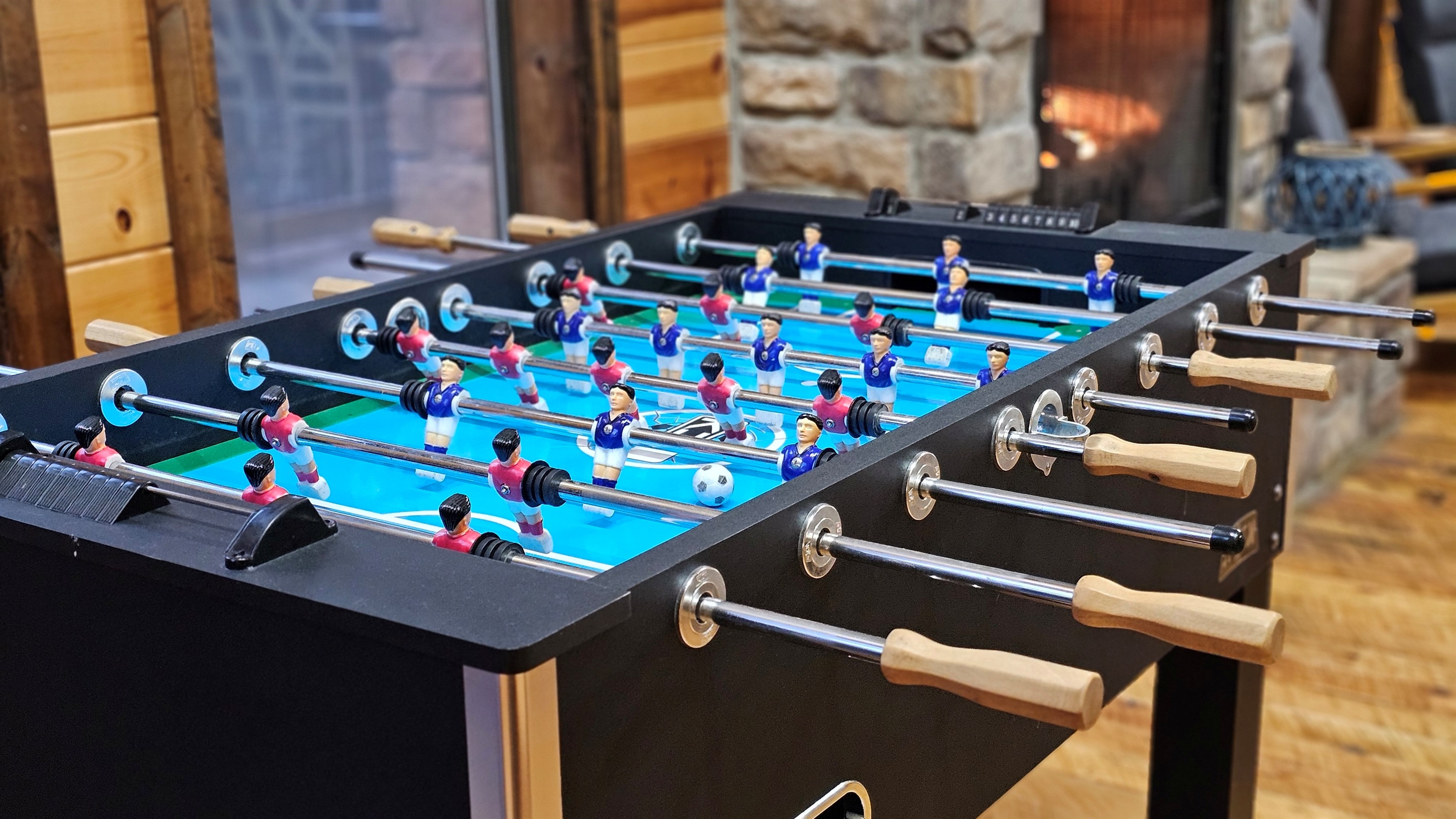 Foosball, friends, and fireside fun!