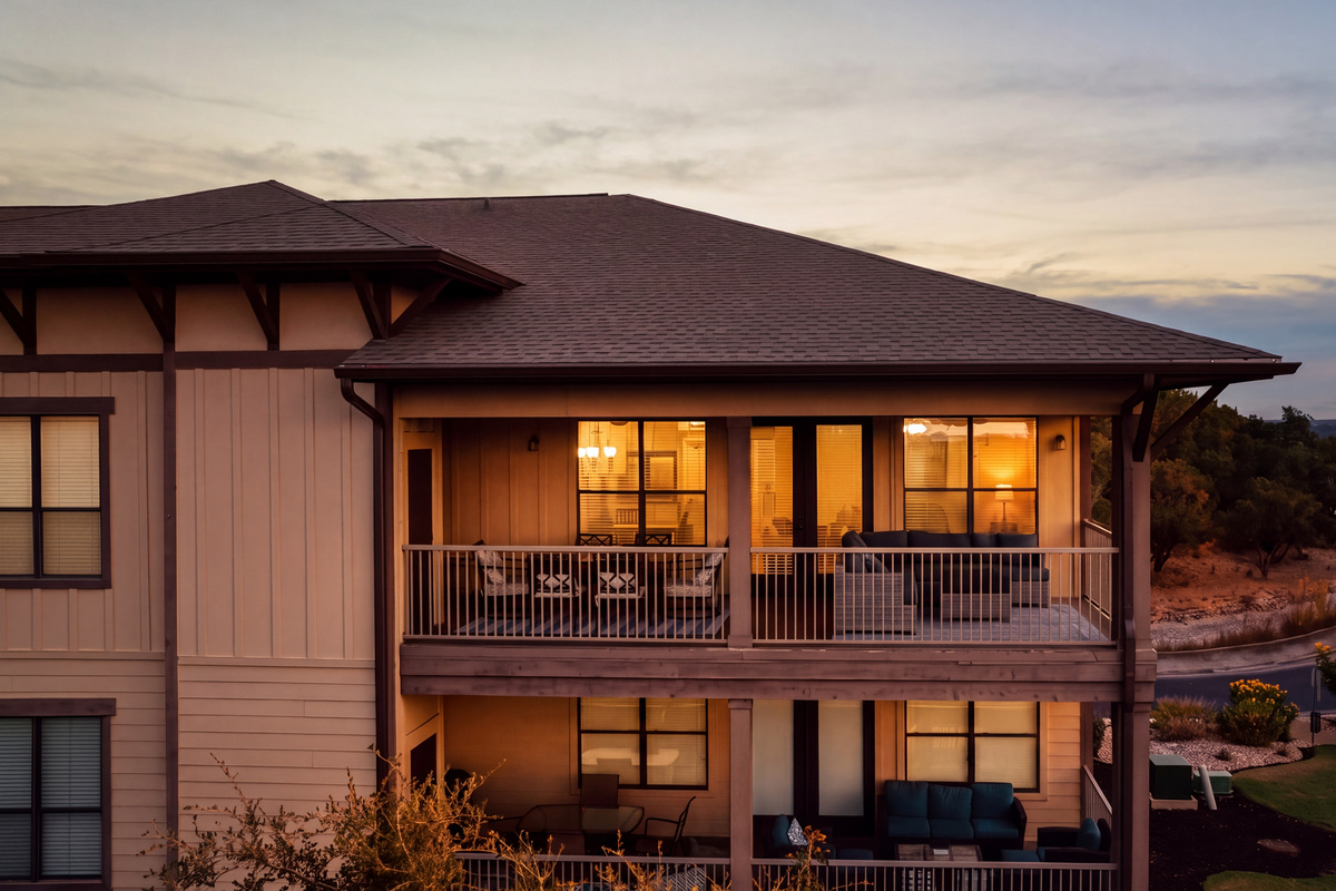 Condo building with elevator access to this third-floor, single-level property.