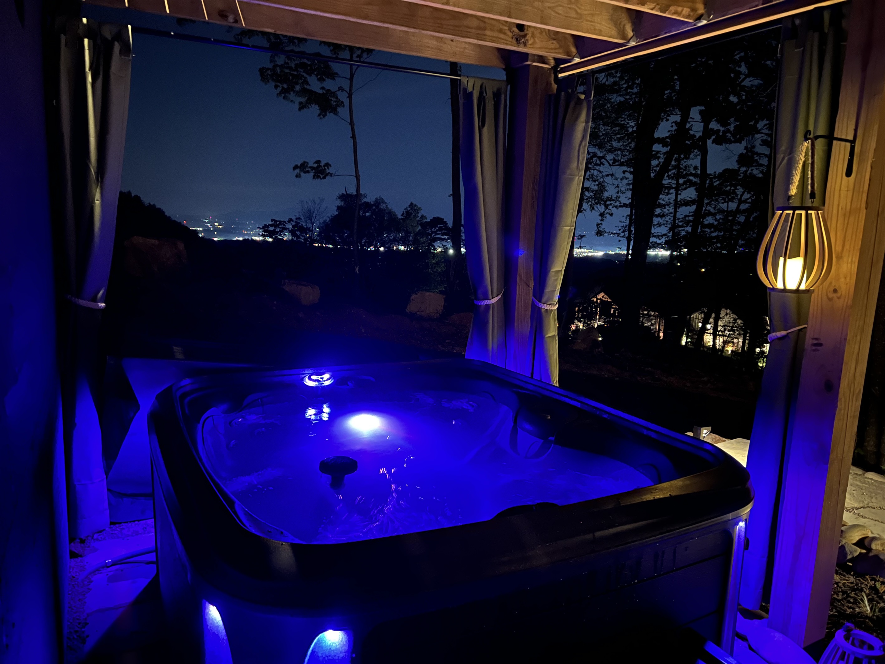 Night View from Hot Tub