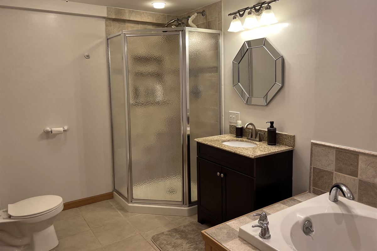 Ensuite bath in King bedroom