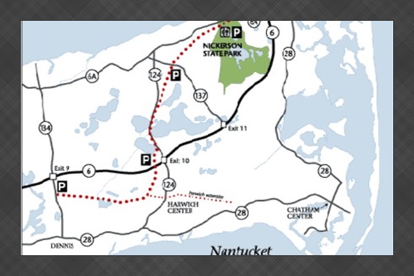 The Cape Cod Rail Trail is one of the hidden gems of the Cape. It is a 25-mile paved trail that runs from Yarmouth to Wellfleet. It is wide, flat, and incredibly scenic.