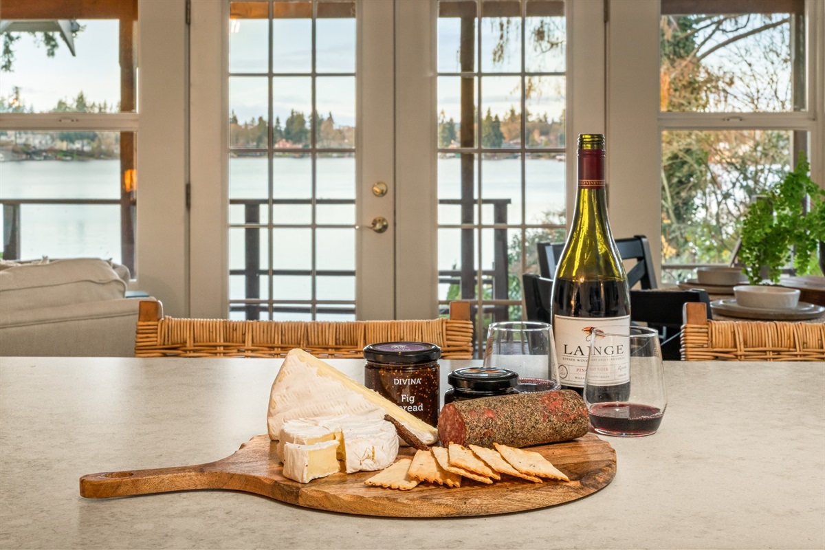 Wind down your day with your favorite charcuterie board, favorite drink and your favorite people (even if that favorite person is you!). 