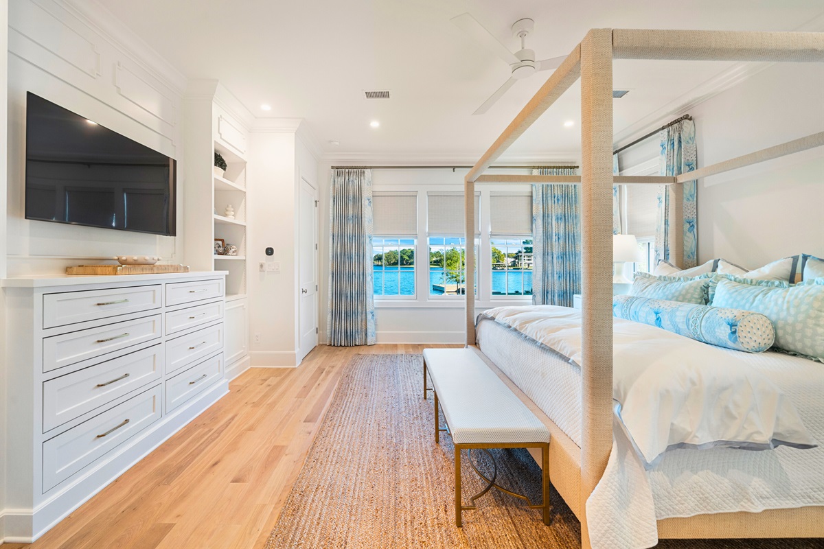 Spacious room with sectional seating and modern elegance.