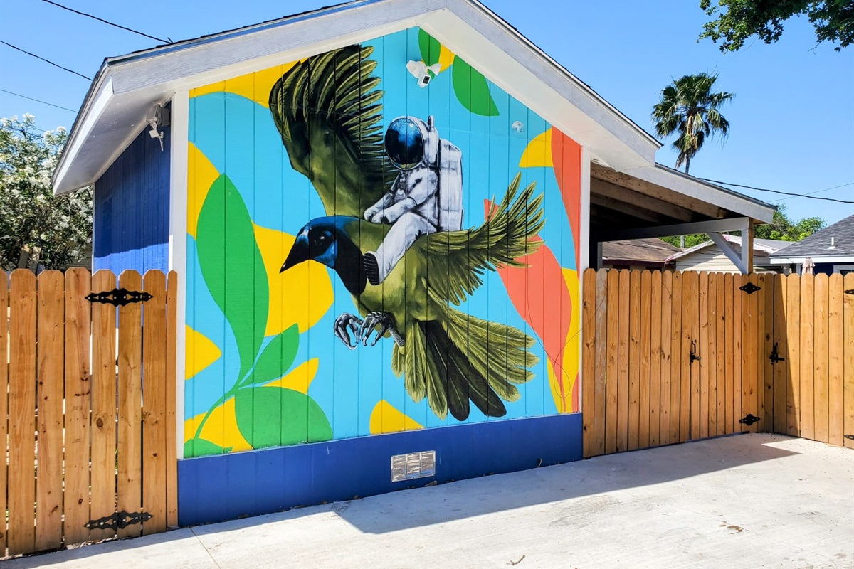 Take a selfie with a mural and use #BrownsvilleCorporateRentals !