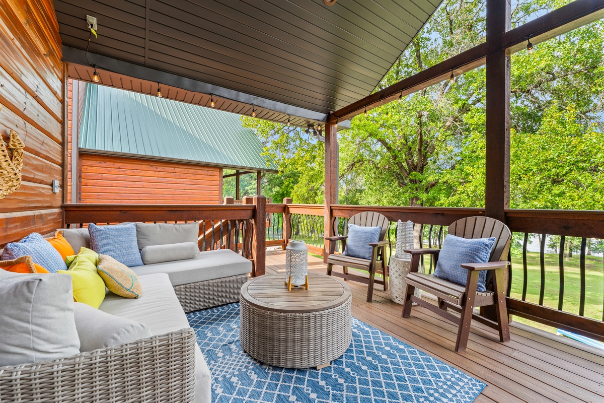 Enjoy the outdoor space on the main deck!