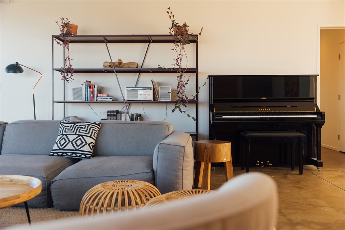 Yamaha Piano, Record Player and Records, Books & Board Games