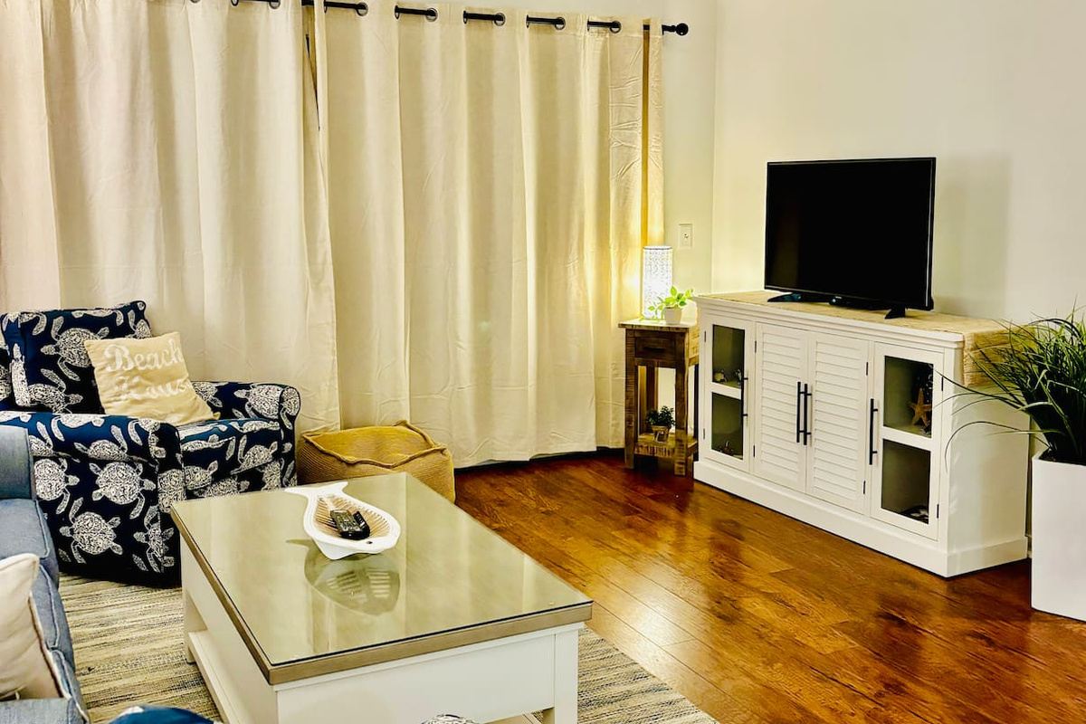 Living room with Smart TV