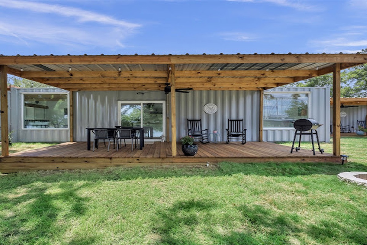 Outdoor living made easy with plenty of space to gather and relax.