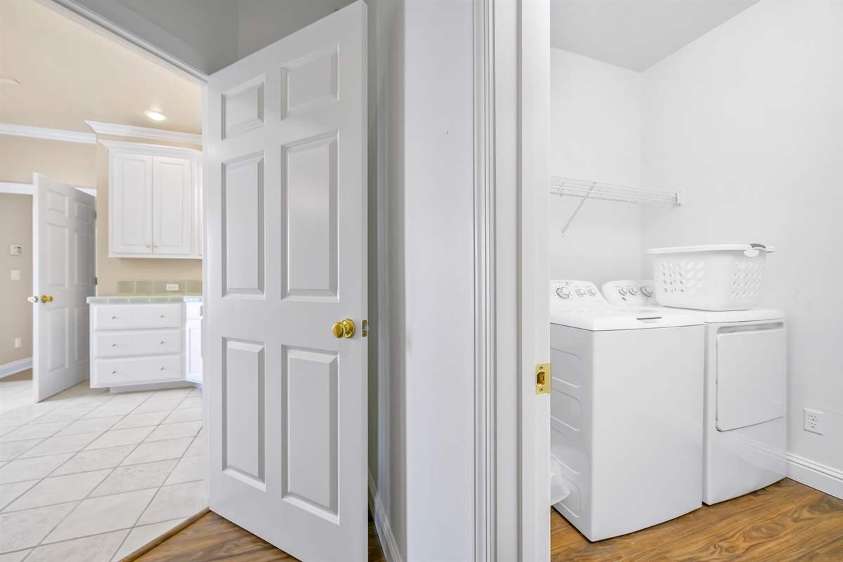 2nd level Master bedroom has a walk-in closet as well as connected laundry room