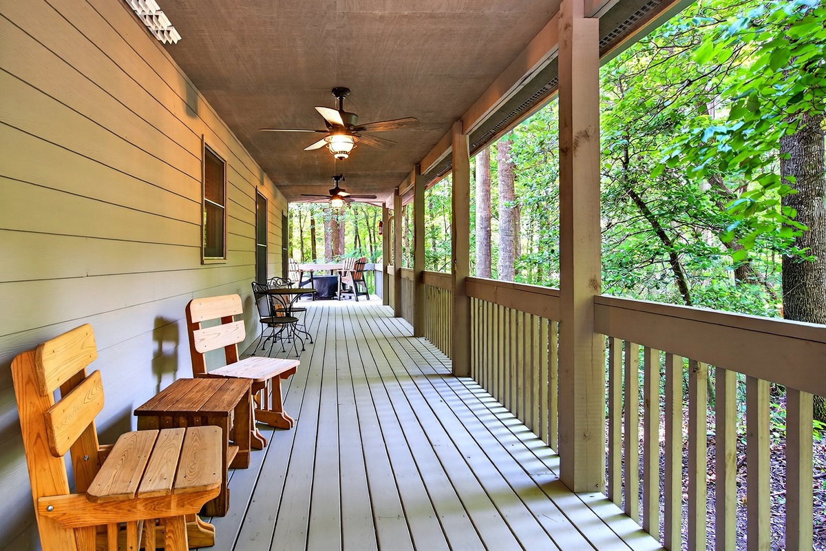 Upper-level wrap around deck