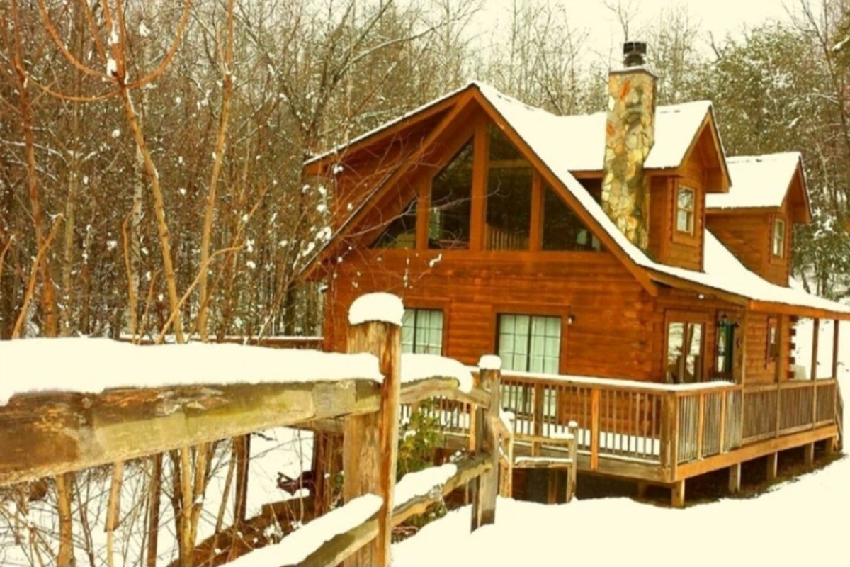 We usually get a beautiful light snow in the winter!