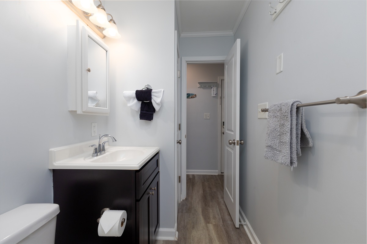 Bathroom with vanity and all the essentials