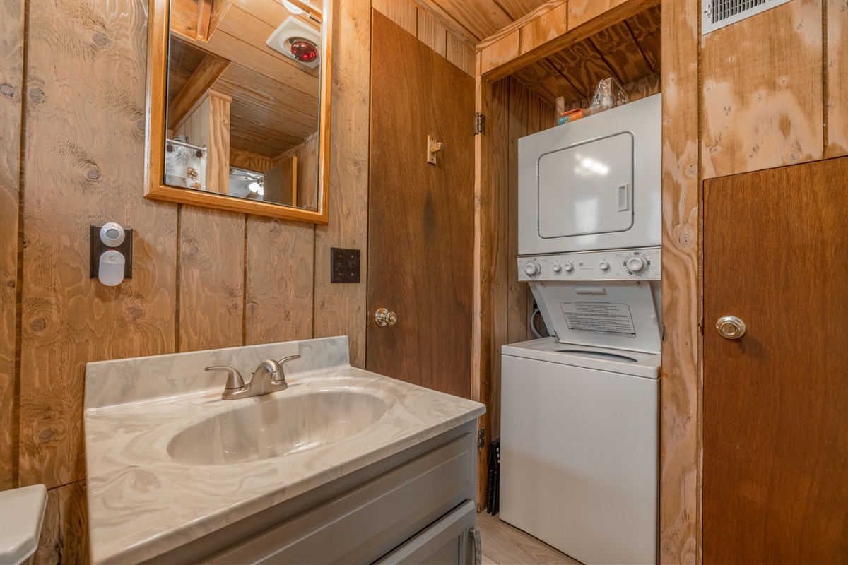Main level Bath and laundry