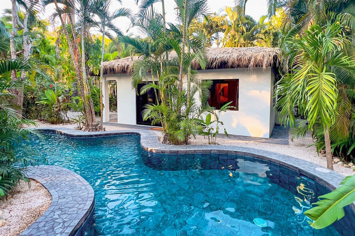 Casa Capri is right next to Laguna Azul.