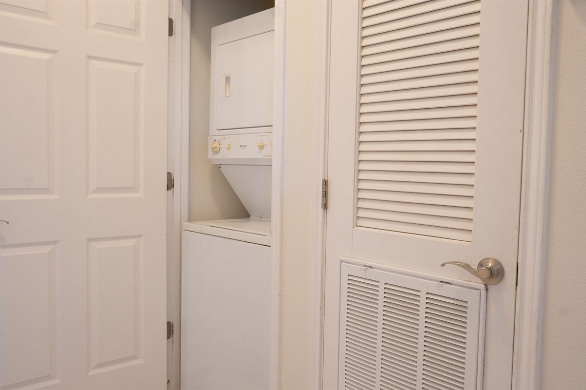 Washer and Dryer in the unit