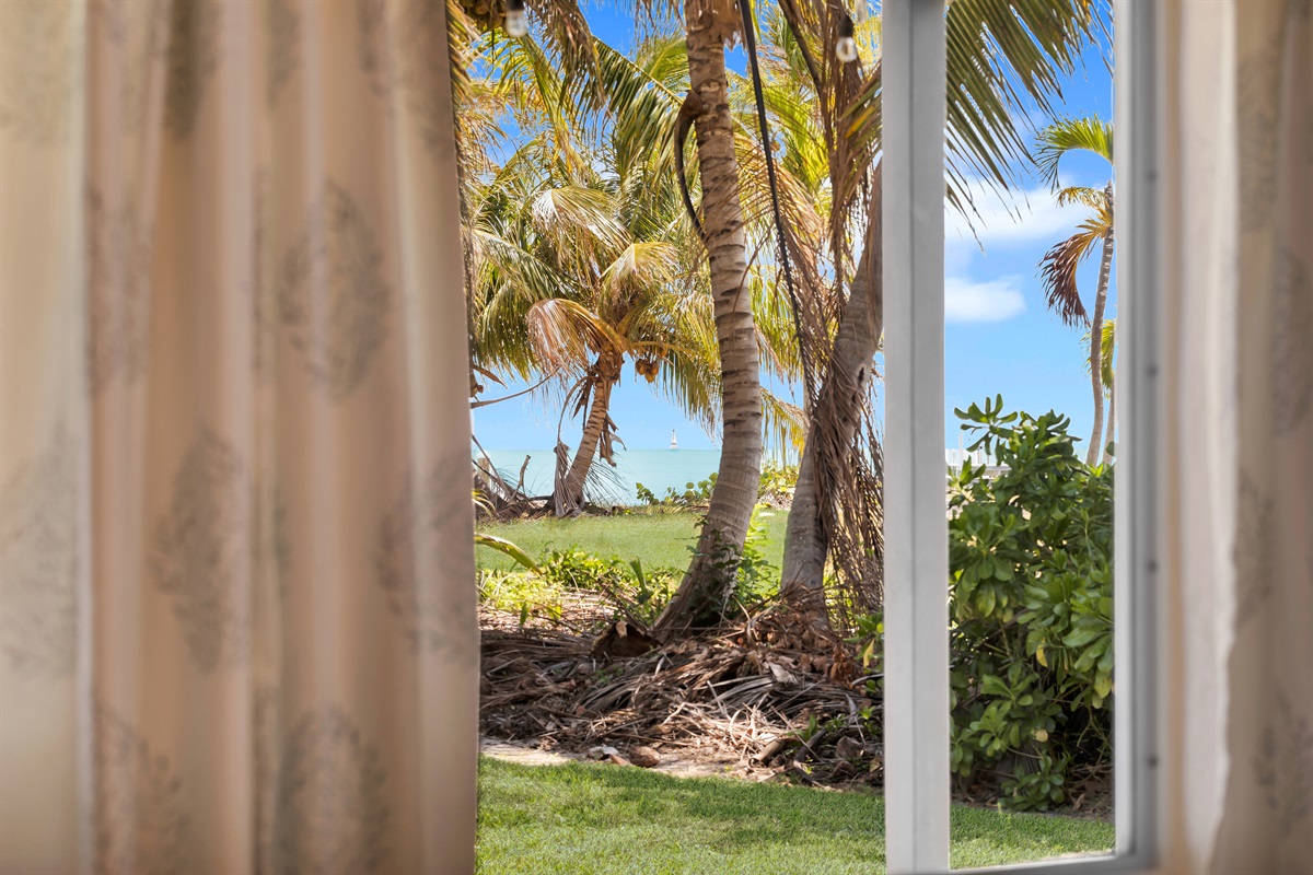 Primary bedroom with views of Alligator Lighthouse