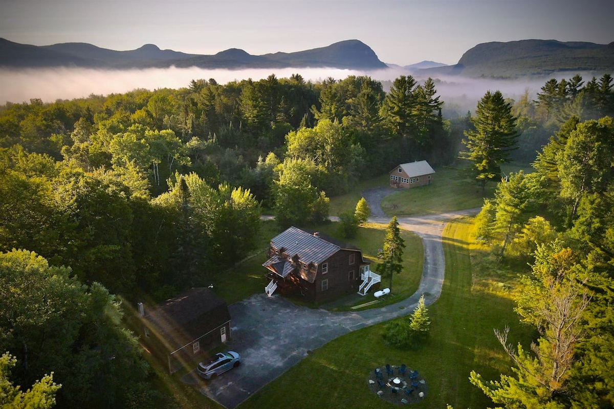 Morning fog over Lake Willoughby