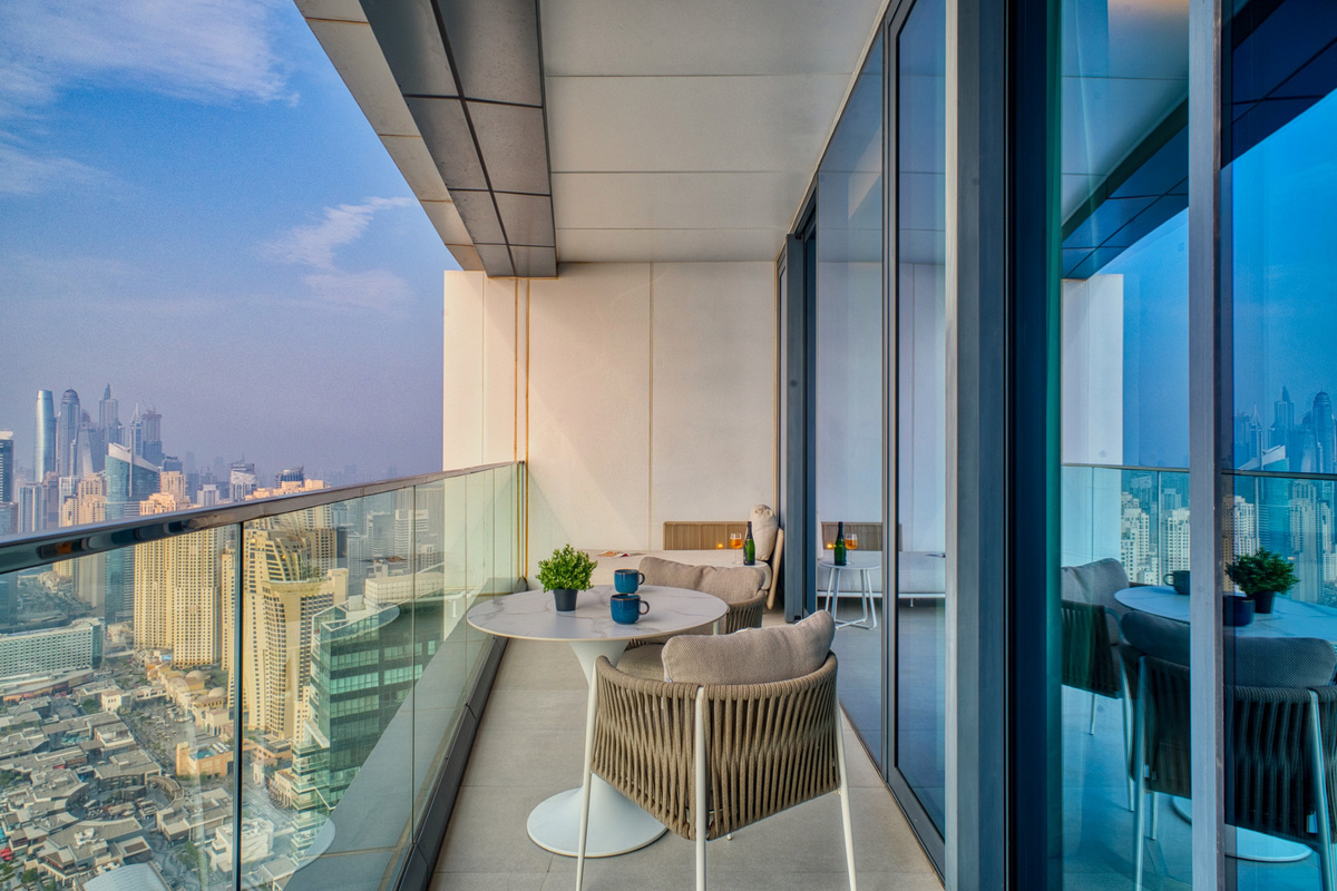 Panoramic view from balcony